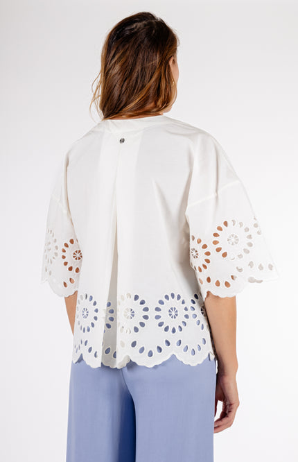 Rino & Pelle Blouse Trudy Snow White Stretchshop.nl