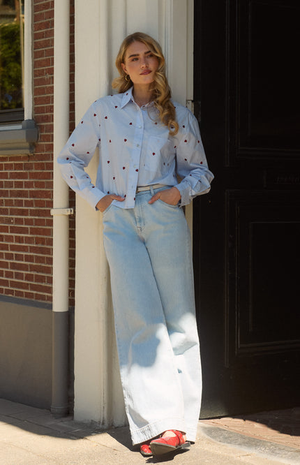 Blouse Sorrento Heart Sky Kiss NKS02102