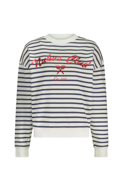 Sweater Paige White Blue NKS03033