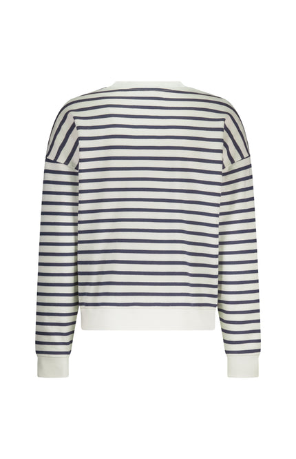 Sweater Paige White Blue NKS03033