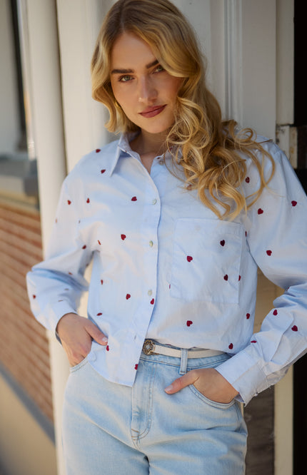 Blouse Sorrento Heart Sky Kiss NKS02102