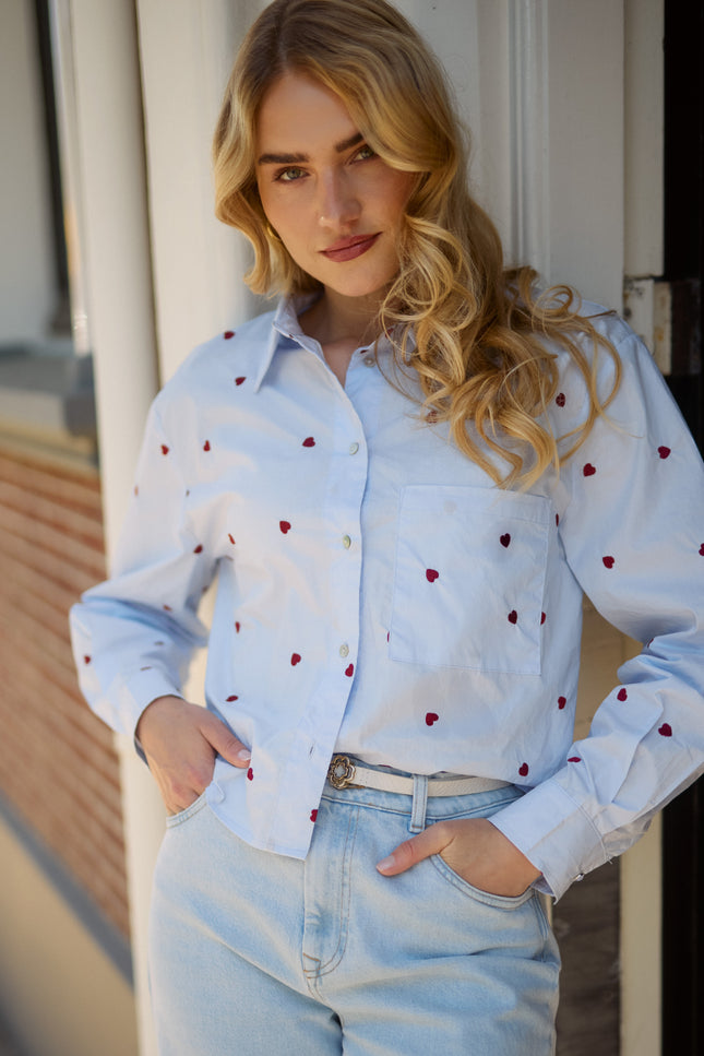 Blouse Sorrento Heart Sky Kiss NKS02102