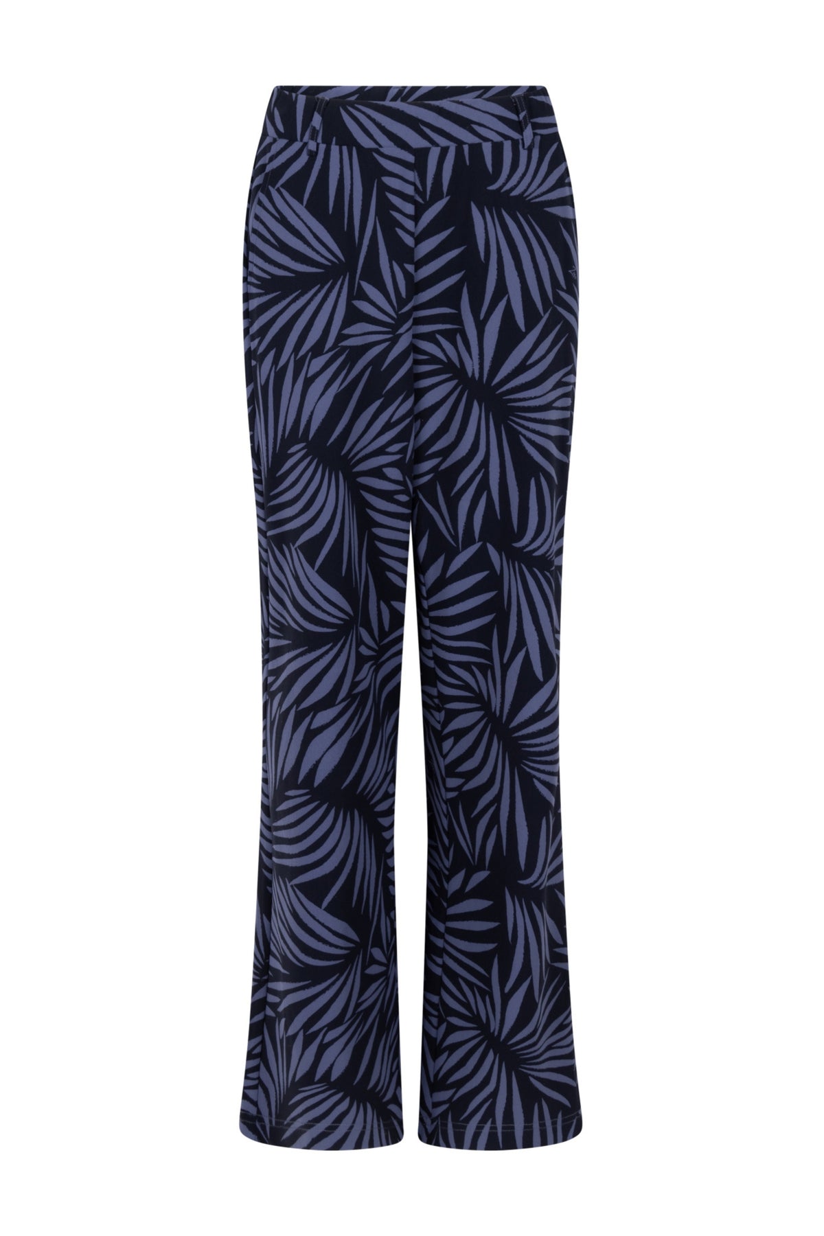Zoso Manou reisbroek in donkerblauw, elastische taille en comfortabele pasvorm, geschikt voor reizen en dagelijks gebruik