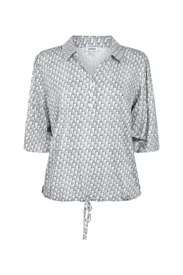 Zoso Blouse Maria Kit Seagreen 261 Stretchshop.nl