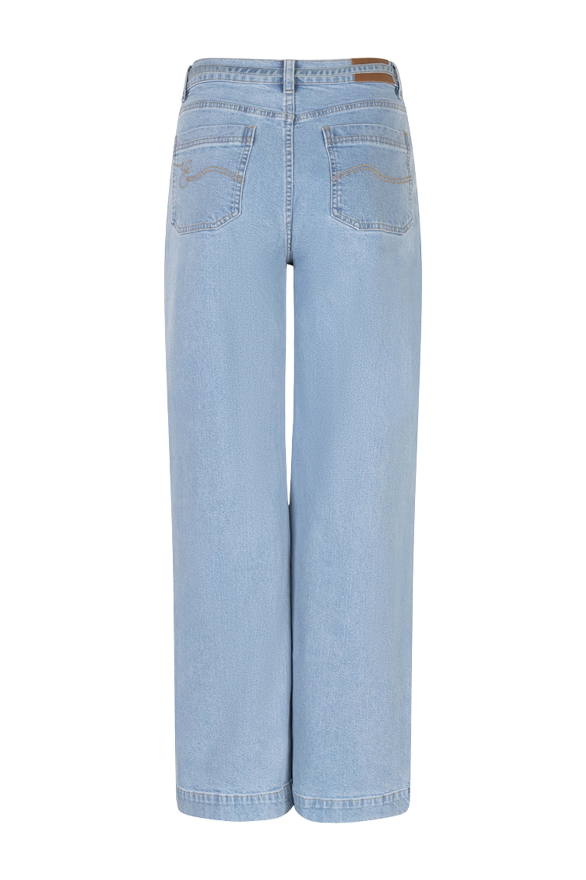 Lichtblauwe denim jeans belt van EsQualo met een eenvoudige gesp, geschikt voor casual outfits.