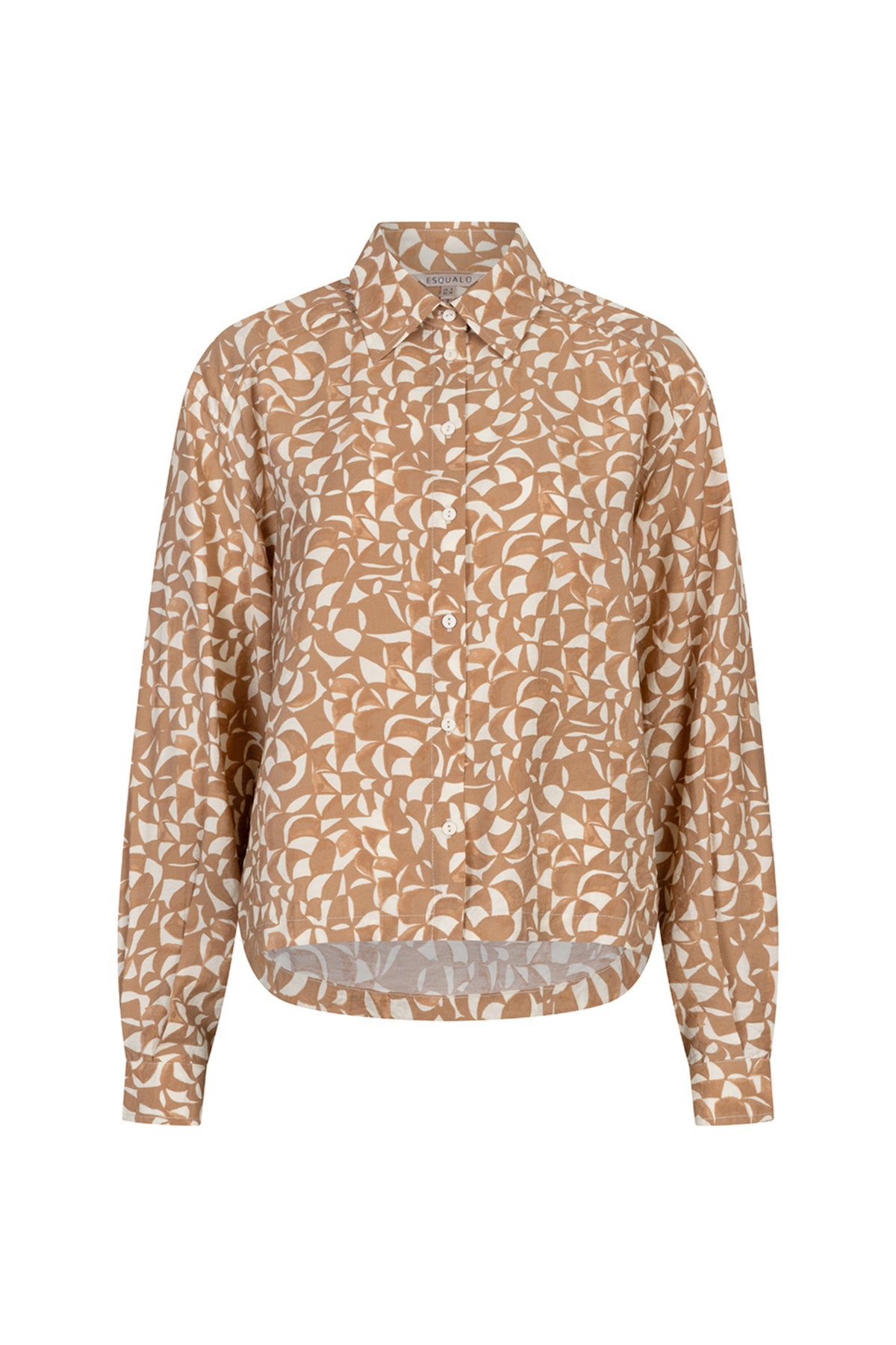 Blouse boxy Scarlet met grafische print van EsQualo, casual model met korte mouwen en ronde hals.