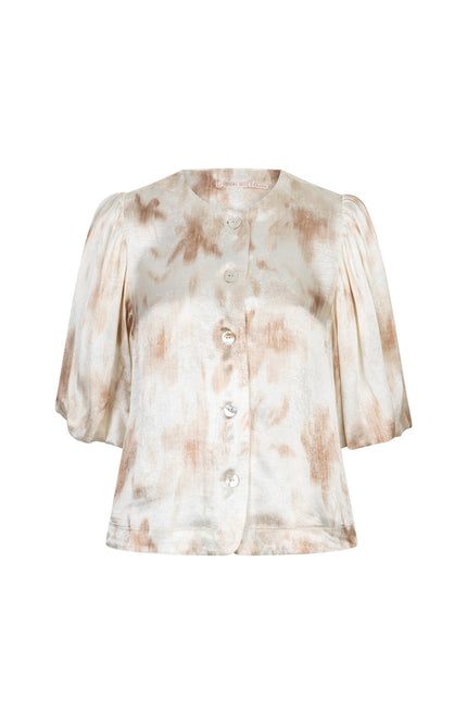 Blouse Balloon Scarlet Flowerpower Print SP26.14015