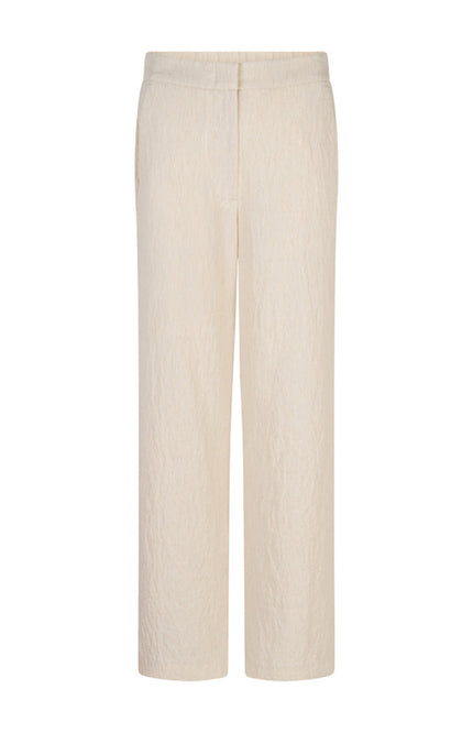 EsQualo Broek Linen Natural SP26.17001 Stretchshop.nl