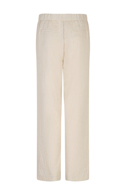 EsQualo Broek Linen Natural SP26.17001 Stretchshop.nl