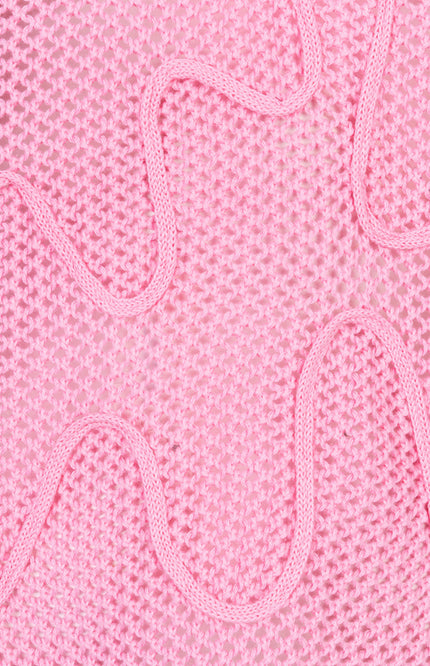 EsQualo Sweater Tapes Rose SP26.02032 Stretchshop.nl