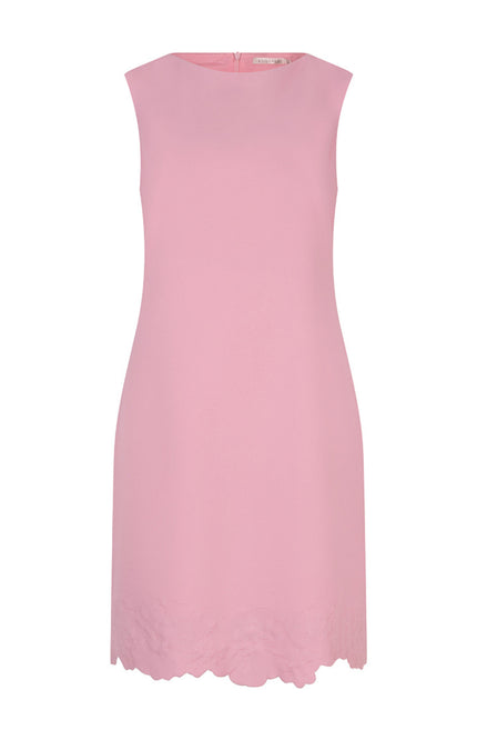 EsQualo Jurk Flower Romance Ros SP26.05010 Stretchshop.nl