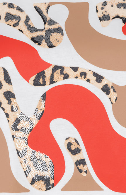 T-shirt Paris Offwhite Red SP26.05014