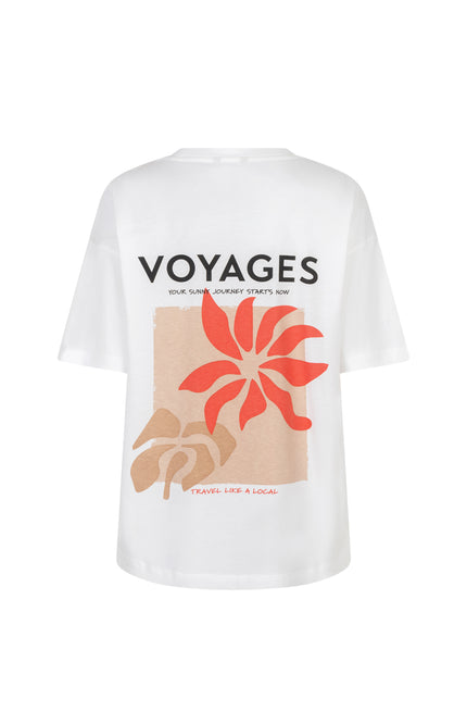 T-shirt Voyages Offwhite Red SP26.05015
