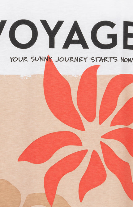 T-shirt Voyages Offwhite Red SP26.05015