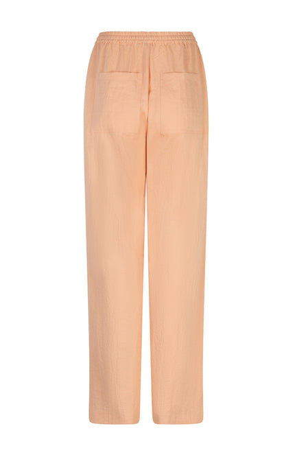 EsQualo Broek Elastic Fine Crinkle Bellini SP26.10041 Stretchshop.nl