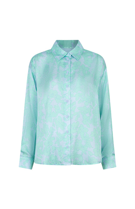 EsQualo Blouse Daylight Print SP26.14021 Stretchshop.nl