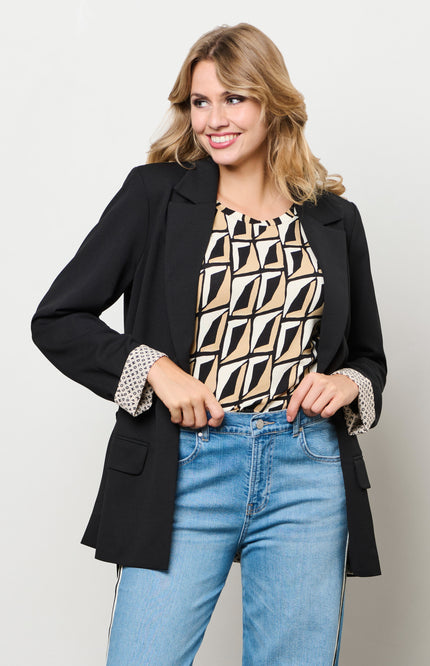 &Co woman Top Vere Corner Sunset Multi TO335 Stretchshop.nl