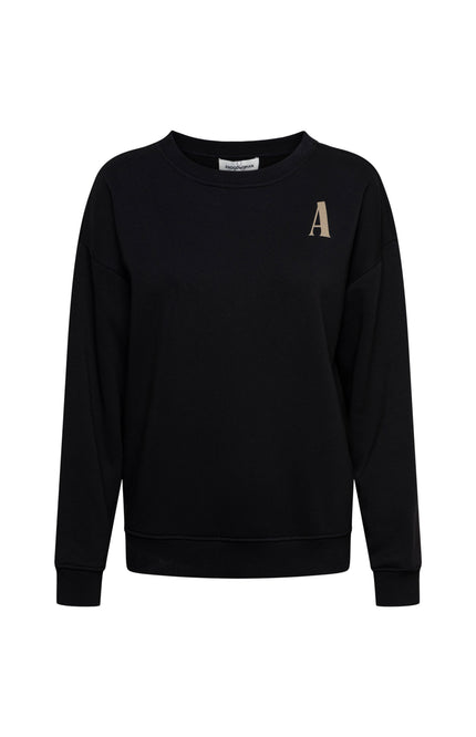 &Co woman Trui Samour Black SW131 Stretchshop.nl