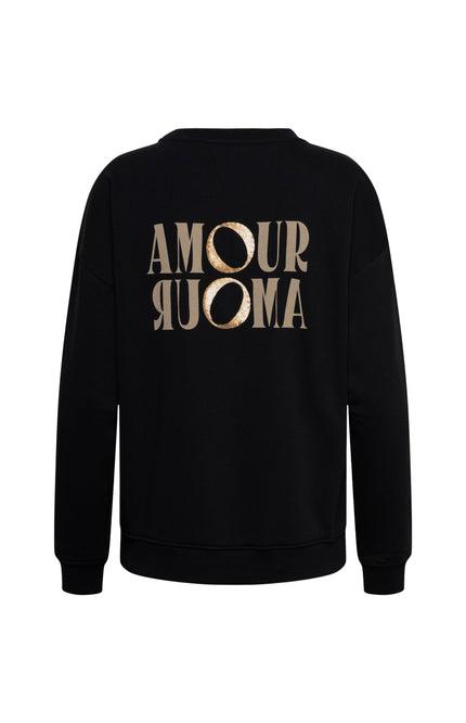 &Co woman Trui Samour Black SW131 Stretchshop.nl