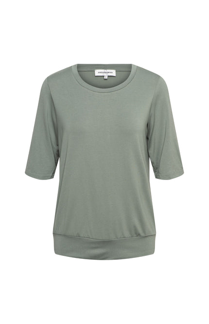&Co woman Top Lucille Khaki TO279 Stretchshop.nl
