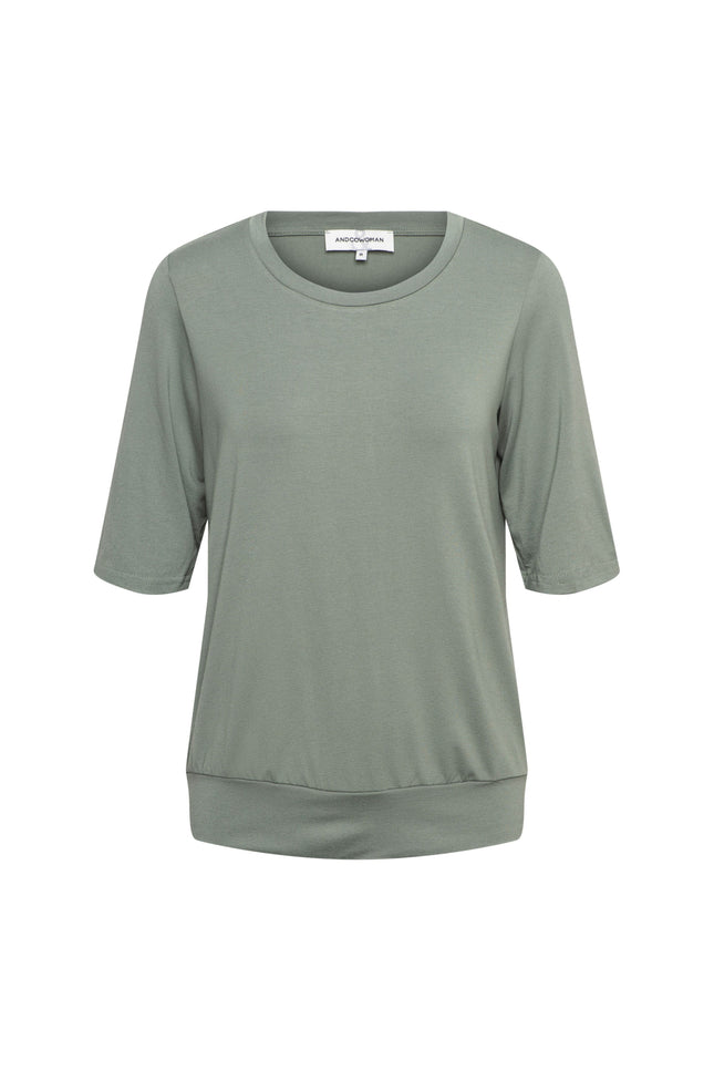 &Co woman Top Lucille Khaki TO279 Stretchshop.nl