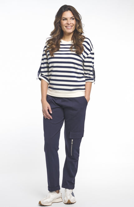 Zoso Sweater Manon Kit Night Blue 261 Stretchshop.nl