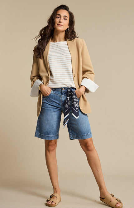 T-shirt Terry Stripe Pebble SRB4754