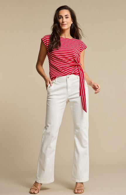 T-shirt Terry Stripe Knot Red SRB4759