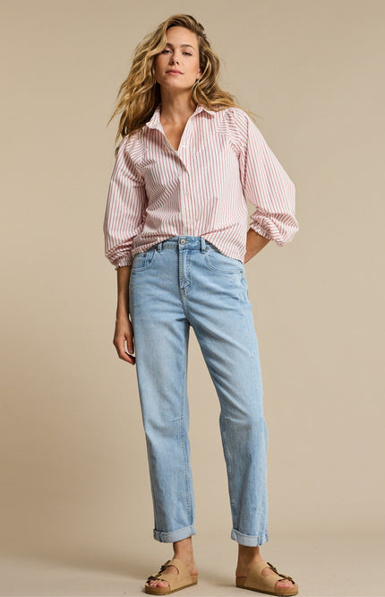 Red Button Broek Caitlina Sidepatch Light Blue SRB4824 Stretchshop.nl