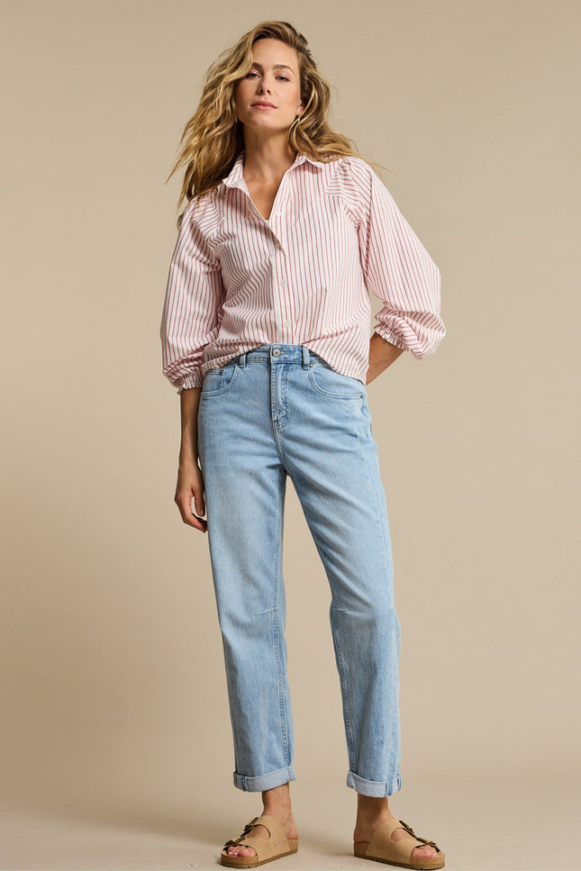 Red Button Broek Caitlina Sidepatch Light Blue SRB4824 Stretchshop.nl