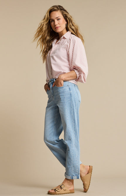 Red Button Broek Caitlina Sidepatch Light Blue SRB4824 Stretchshop.nl