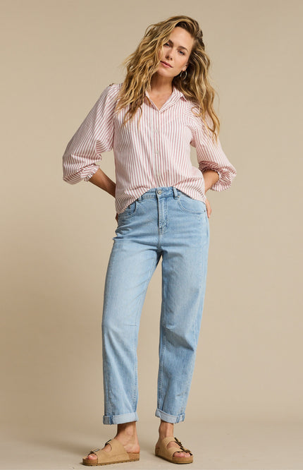 Red Button Broek Caitlina Sidepatch Light Blue SRB4824 Stretchshop.nl