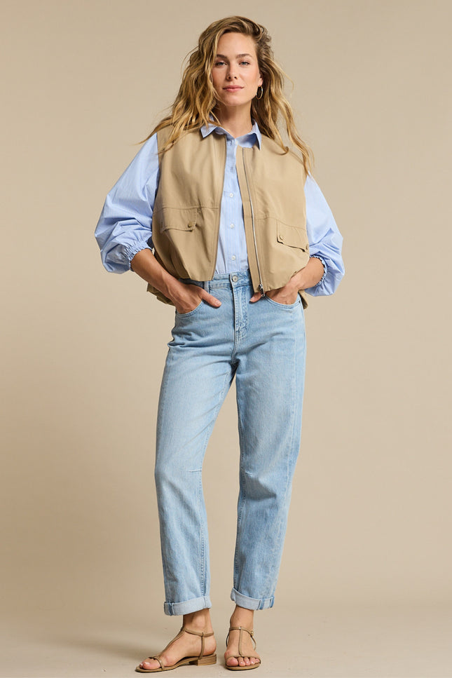 Red Button Broek Caitlina Sidepatch Light Blue SRB4824 Stretchshop.nl