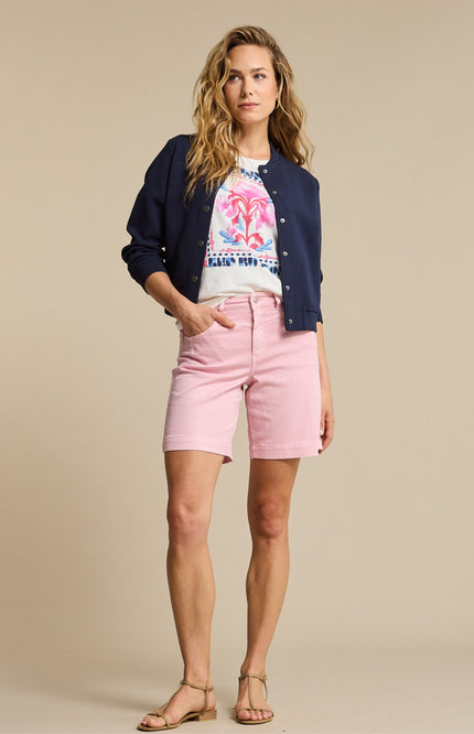 T-shirt Temmy Multi Flower Offwhite Pink SRB4825