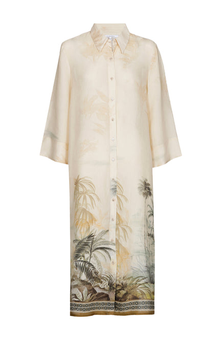 Xandres Blouse Hokoi Misty Aqua 61626-0916 Stretchshop.nl