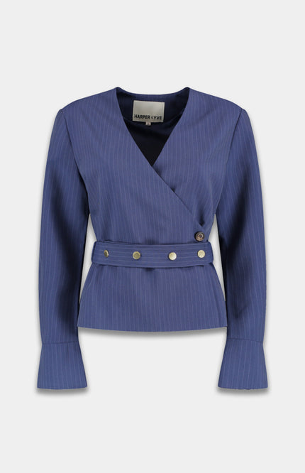 Harper & Yve Top Lida Blue Stripe SS6N209 Stretchshop.nl