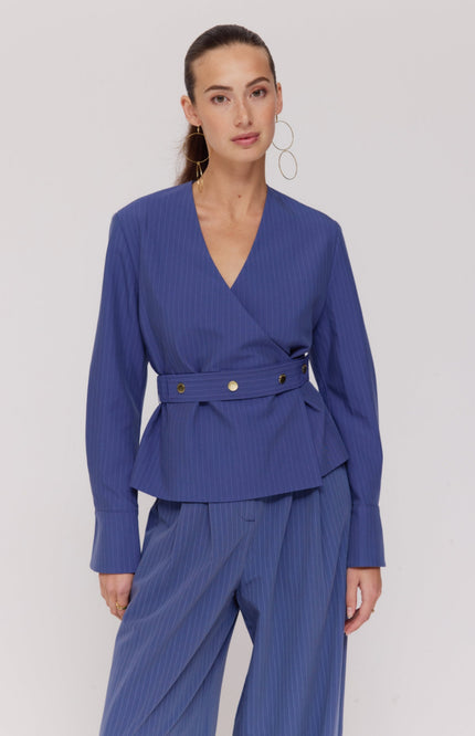 Harper & Yve Top Lida Blue Stripe SS6N209 Stretchshop.nl