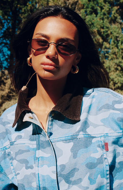Harper & Yve Jacket Fiona Blue Camo SS6D201 Stretchshop.nl