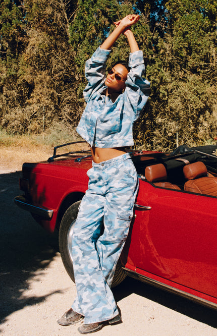 Harper & Yve Jeans Stella Blue Camo SS6D101 Stretchshop.nl
