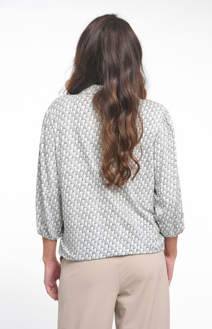 Zoso Blouse Maria Kit Seagreen 261 Stretchshop.nl