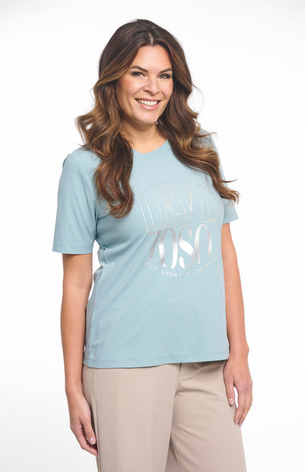 Zoso Travel T-Shirt Selma Sea Green 261 Stretchshop.nl