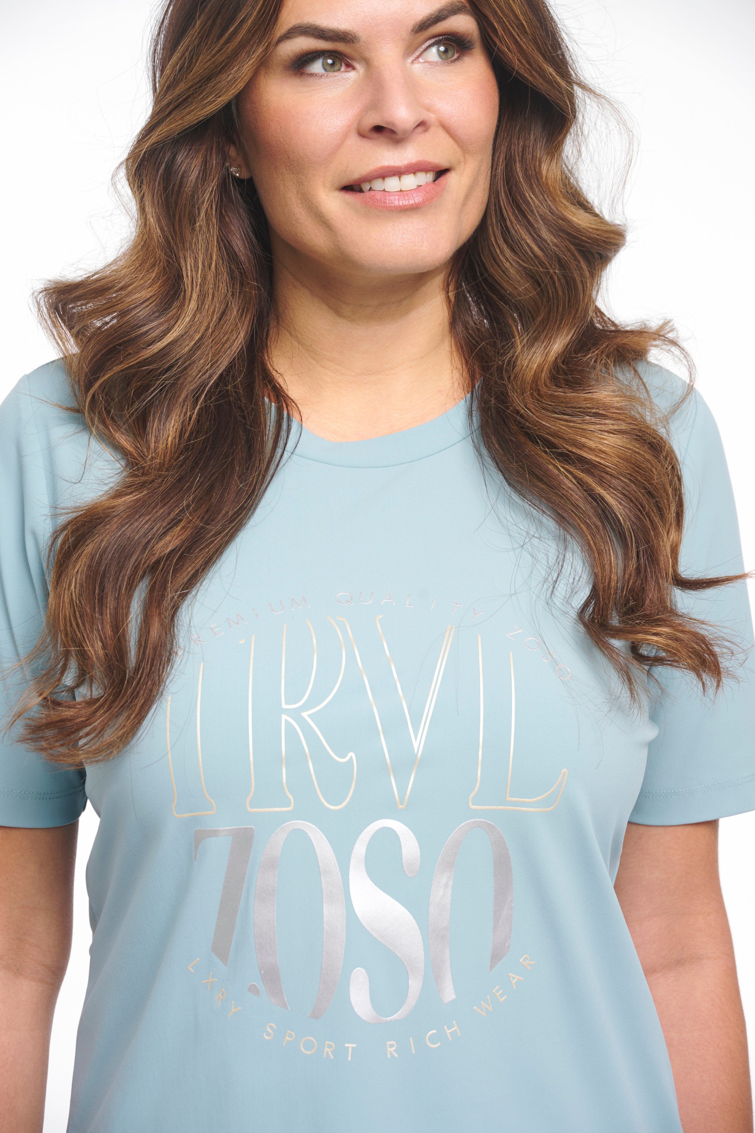 Travel T-Shirt Selma Sea Green 261 | Zoso