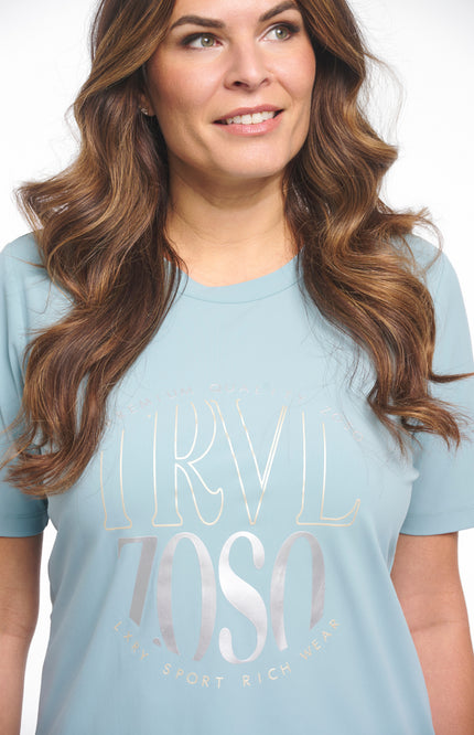 Zoso Travel T-Shirt Selma Sea Green 261 Stretchshop.nl