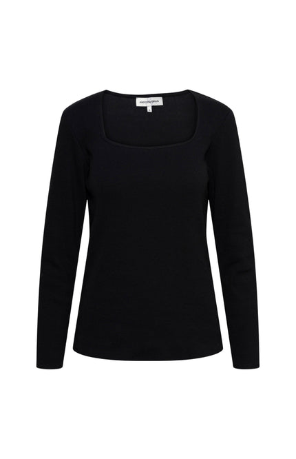 &Co woman T-shirt samara black ts262 Stretchshop.nl
