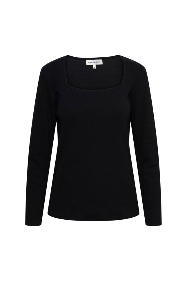 &Co woman T-shirt samara black ts262 Stretchshop.nl