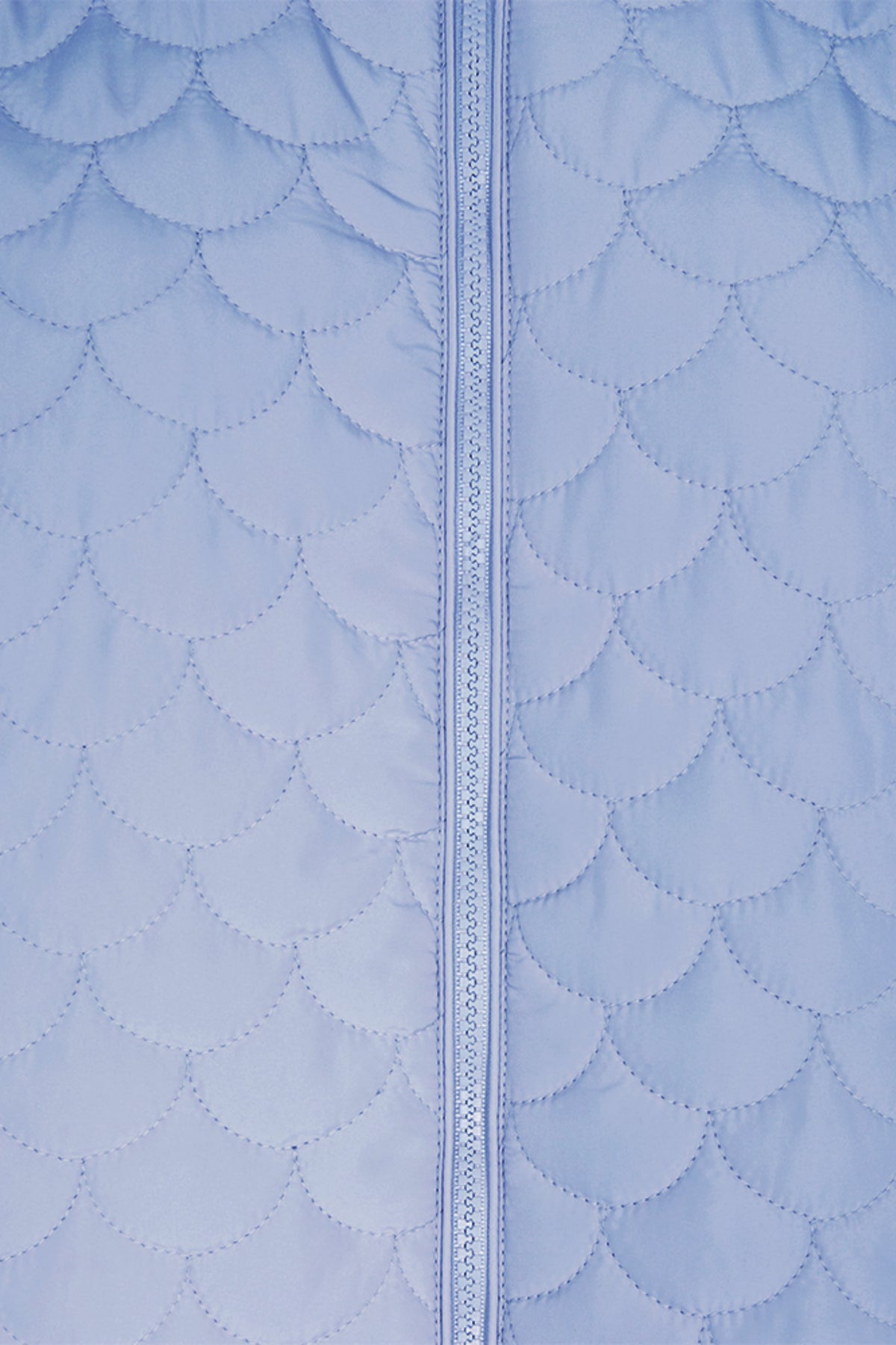 Freequent Fqbingo Vista blauwe jas met capuchon en ritssluiting, casual winterjas voor dames
