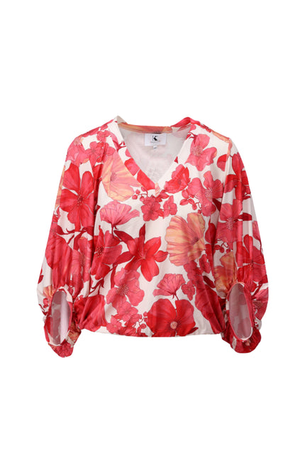 Top V-hals Met Design C102-P123
