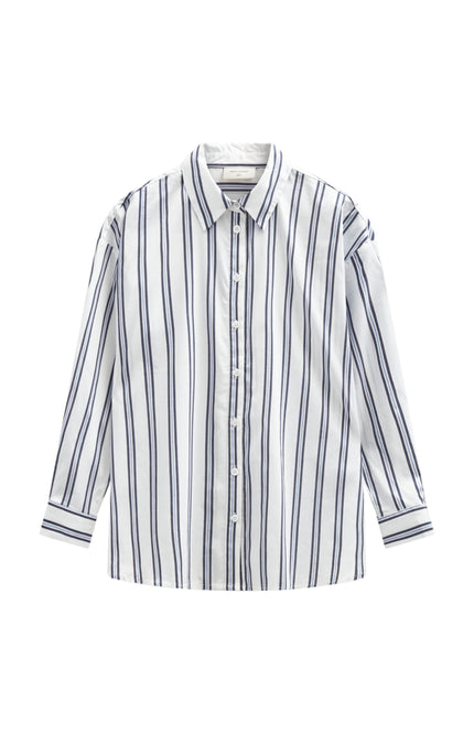 Freequent Blouse Fqfina Star Offwhite Navy Blazer 207500 Stretchshop.nl