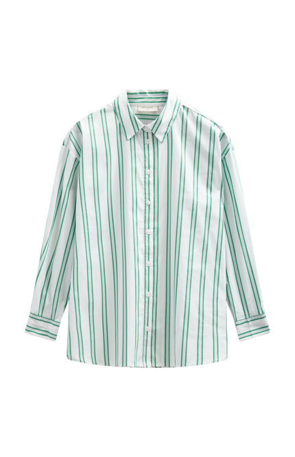 Freequent Blouse Fqfina Star Offwhite Bright Green 207500 Stretchshop.nl