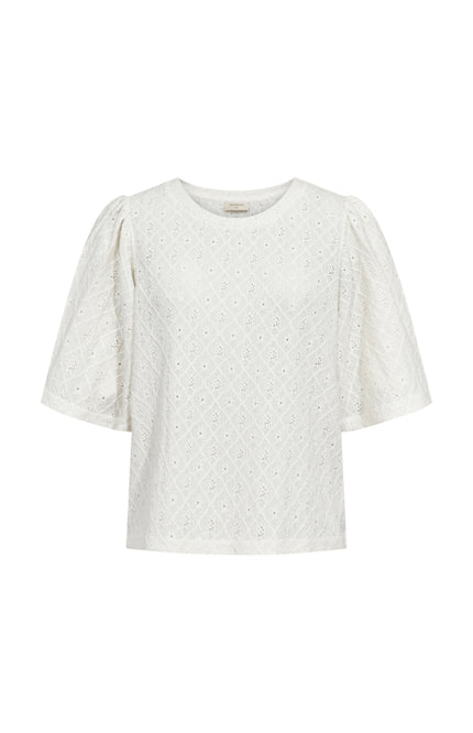 Freequent Blouse Fqkiona Star Offwhite 207310 Stretchshop.nl